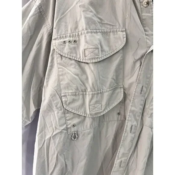 Columbia Sportswear PFG (Performance Fishing Gear) Size L TG2187 Grunge Retro - Picture 3 of 7